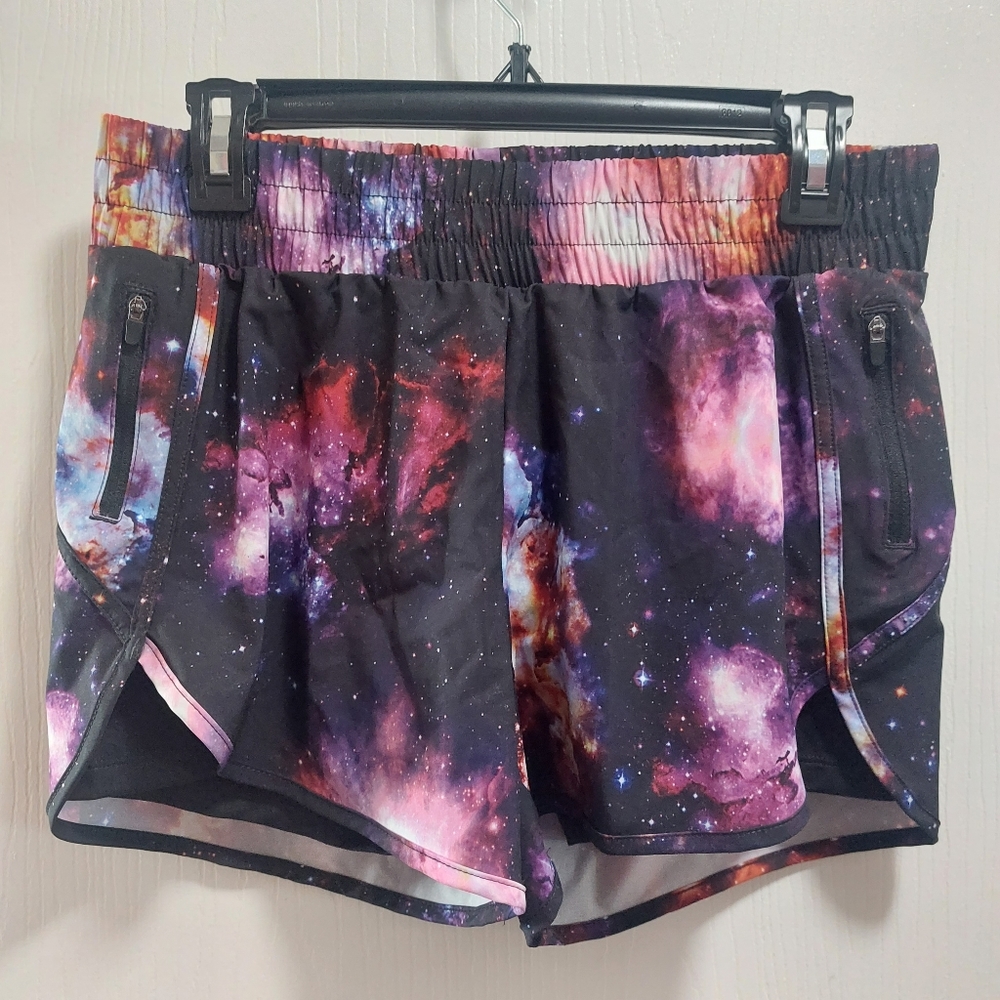 Women's Avia Galaxy Print Workout Shorts Size Small (4-6)